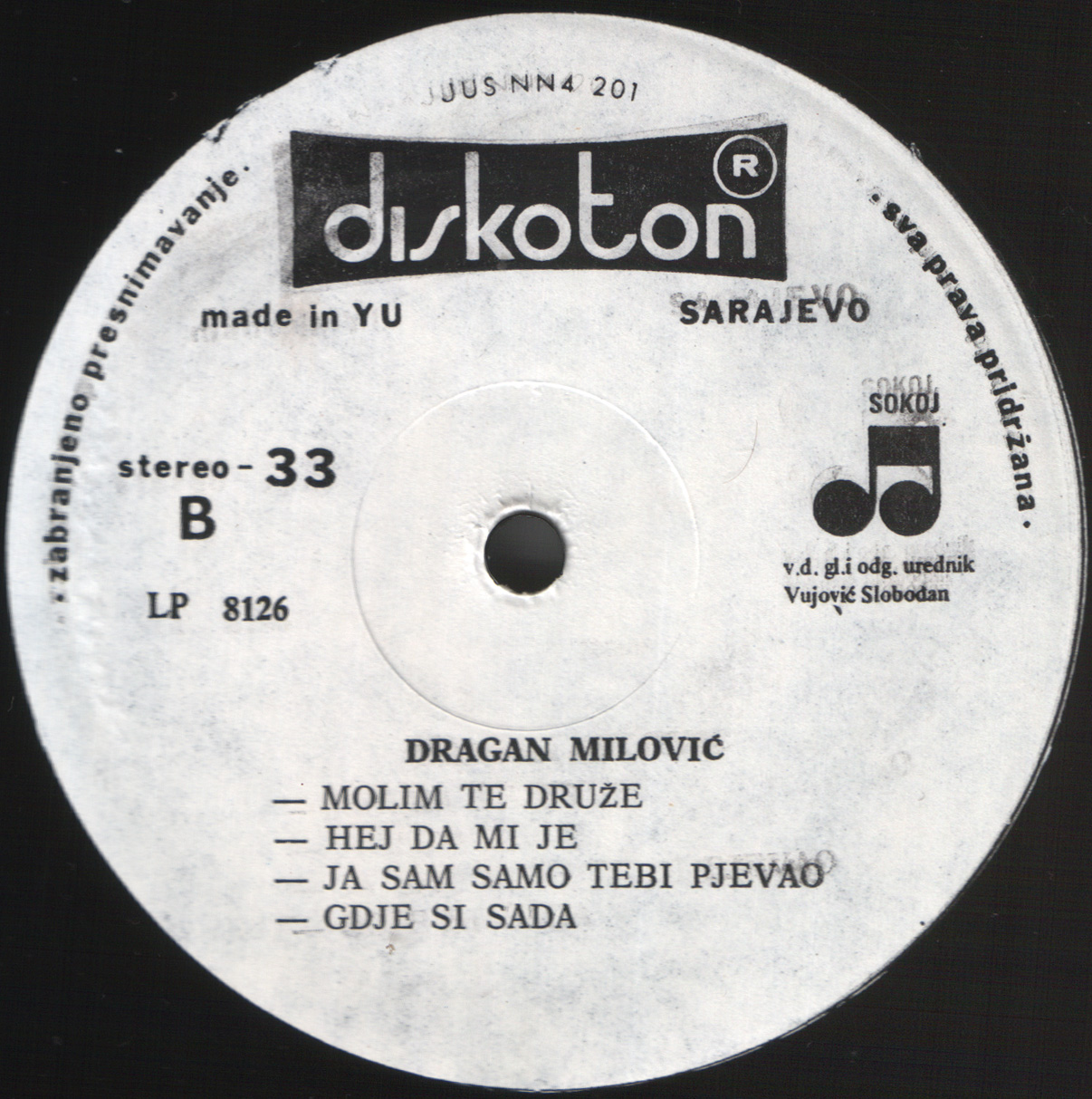Dragan Milovic 1984 B