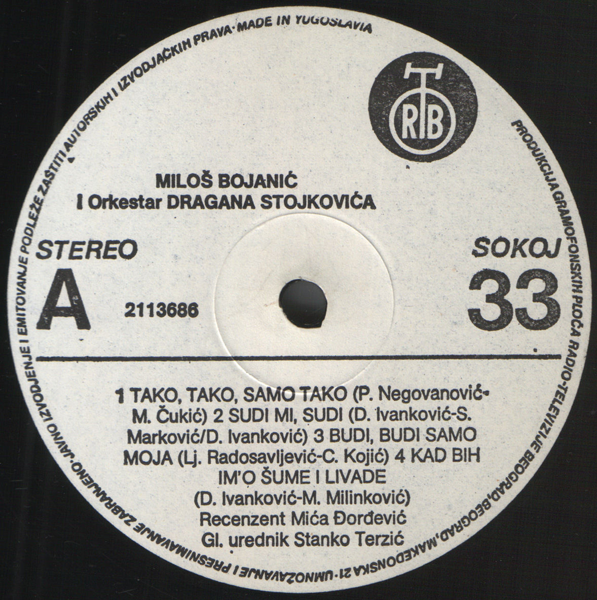 Milos Bojanic 1985 A