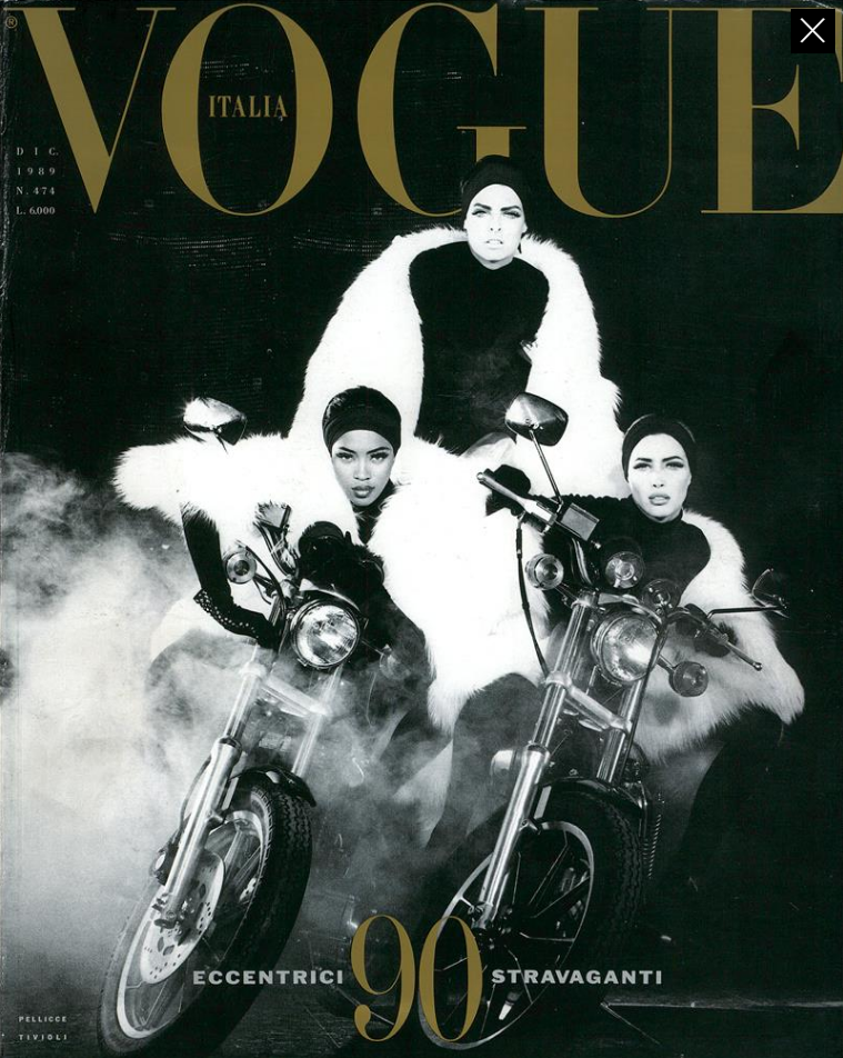 Meisel Vogue Italia December 1989 Cover