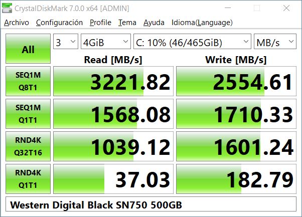Western Digital Black SN 750 500 GB