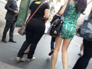 ITA Green Miniskirt u7btoeqwjn